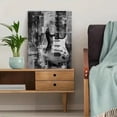 thumbnail image 5 of Electric Guitar Grunge Canvas Print, Retro Rock Wall Art for Living Room, Bedroom, Office, Bar, Music Studio, Guitarist Gift, 5 of 8