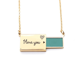 thumbnail image 1 of Patrones círculo azul lineas punteadas Sobre de carta de amor, collar y joyas colgantes, 1 of 3