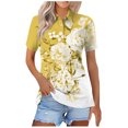 thumbnail image 2 of Fiudx Tops para Mujer Blusa con Botones y Cuello Vuelto de Manga Corta con Estampado Cómodo E Informal para Mujer a La Moda, 2 of 5