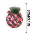 thumbnail image 2 of Adornos navideños de plástico Fiudx colgantes para árbol de Navidad 8 cm 6 unidades, 2 of 5