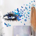 thumbnail image 4 of Wall Sticker Eye Butterfly Adhesive Removable Wall Art Sticker 3D Mural Sticker, 4 of 10