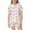 White, variant on Toddler Girls Silk Pajamas Valentine Pajamas Short Sleeve Bow Print Button Down Shirt Girls Pajamas Size 3-4 Years