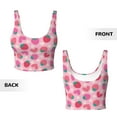 thumbnail image 6 of Rocae Haear Strawberry for Sports Bra for Women Sports Vest with Performance Stretch and Quick Dry FabricXX-Large, 6 of 9