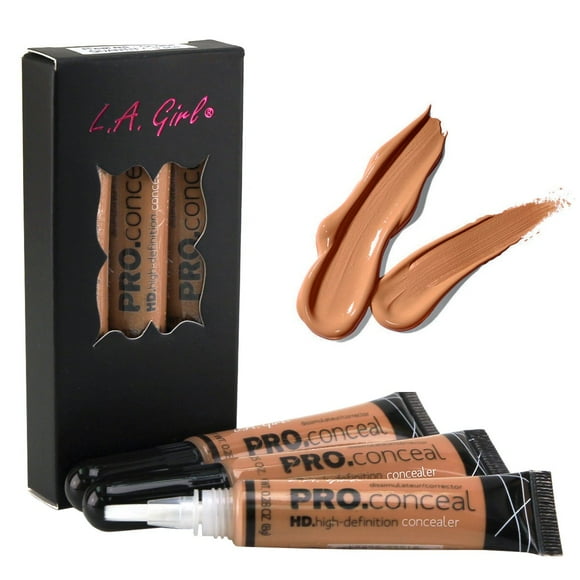 Corrector L.A. Girl HD Pro Conceal Toffee de alta definición x3