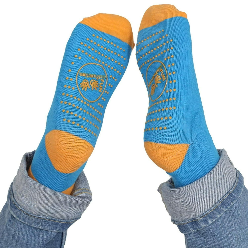 Fun and Function's Sensory Room Socks with NonSlip Tread for Helping