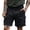 Black@GC@, variant on CONZONE Mens Casual Cargo Shorts Buttons Summer Shorts for Men Solid Color Lightweight Loose Fit Workout Gym Shorts With Pockets