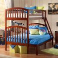 thumbnail image 2 of Leo & Lacey Twin Over Full Bunk Bed in Walnut, 2 of 4