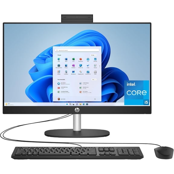 Restored HP 24-cr0320 All-in-One Desktop Intel Core i5-1334U, 8GB RAM, 256GB PCIe , Windows 11 Home