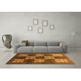thumbnail image 3 of Ahgly Company Indoor Round Oriental Orange Industrial Area Rugs, 8' Round, 3 of 4