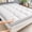 Blue, variant on 1pc Extra Thick Quilted Fitted Sheet, Grid Stitched Mattress Protector, Non-Slip Full Enclosure Bed Cover, All-Season(BLUE,CK)