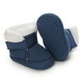 thumbnail image 3 of Baby Boys Girls Winter Warm Snow Booties,Cotton Cozy Fleece Anti-Slip Sole Soft Prewalker Newborn Boots, 3 of 9