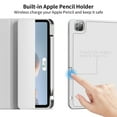 thumbnail image 3 of DWPSG New iPad Pro 12.9 Case 6th Generation 2022 / 5th Gen 2021/ 4th Gen 2020 with Built-in Pencil Holder, Auto Wake/Sleep, Slim Stand Soft Back Shell Smart Cover for iPad Pro 12.9 Inch,Grey, 3 of 8