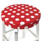thumbnail image 3 of Disketp Red Polka Dot Funda Redonda para Taburete, Funda de Cojín para Silla de Bar Suave y Elástica-13 inch, 3 of 7