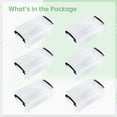 thumbnail image 5 of 6 Pcs Mini Plastic Boxes, Small Clear Storage Containers with Locking Lids, Clear Plastic Organizers for Crafts, Stationery, Jewelry, Sewing, Multipurpose Cases for Accessories, 5 of 7