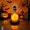 Skull Pumpkin Light, variant on Halloween Grim Reaper Decorative Lamp, Glass Dome Gothic Death with Scythe Spooky LED Night Light, Spooky Tabletop Light for Mantel Desk Halloween Party Gothic Home Decor