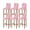 Pink, variant on Pink Red Love Heart Valentines Bar Stool Covers Set of 4, Watercolor Love Heart Stretch Washable Bar Chair Covers with Backs, Removable Pub Counter Height Chair Cover for Kitchen Dining Room Cafe
