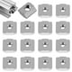 thumbnail image 1 of Tuercas para ranura en T M5 Tuercas para ranura en T de acero al carbono, paquete de 15 Tuercas para ranura en T de acero al carbono niqueladas para ranura de extrusión de perfil de aluminio, 1 of 7