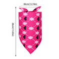 thumbnail image 2 of Pañuelos triangulares para perros para el Día de San Valentín, baberos triangulares, bufandas reversibles, pañuelo ajustable para el cuello, bufandas para perros y gatos., 2 of 5