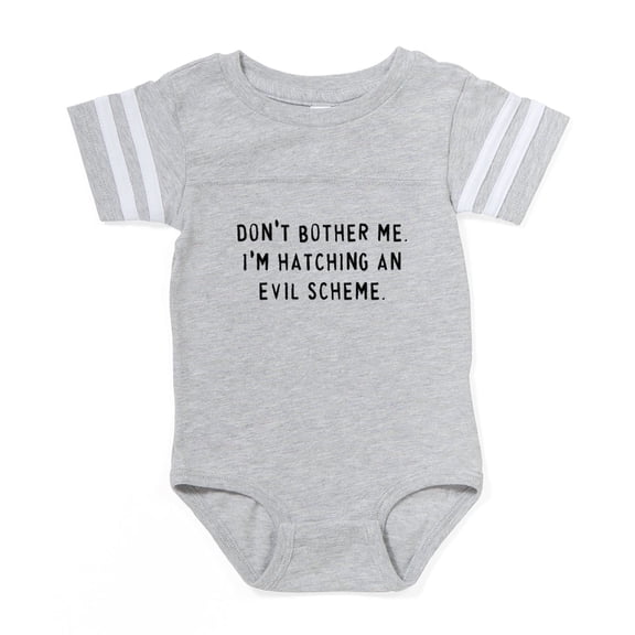 CafePress - Evil Scheme - Cute Infant Baby Football Bodysuit