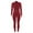 Red, variant on Women's Striped Zipper Elastic Sports Jumpsuit For Gym Workout And Casual Wear Summer Jumpsuit for Women Denim Romper plus Size Romper for Tall Women Wide Leg Jumpsuits Rompers for Women Casual Summer