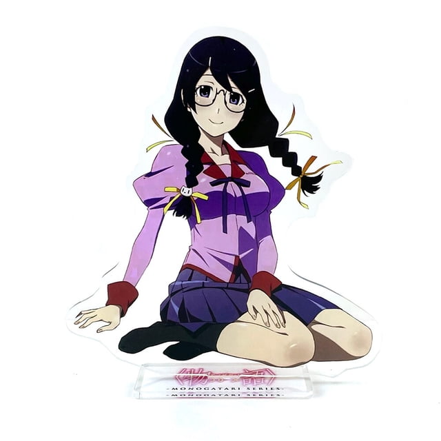 Personajes de la serie Monogatari Oshino Shinobu Tsubasa Hanekawa figura acrílica con soporte modelo placa soporte pastel topper anime Gao Jinjia LED