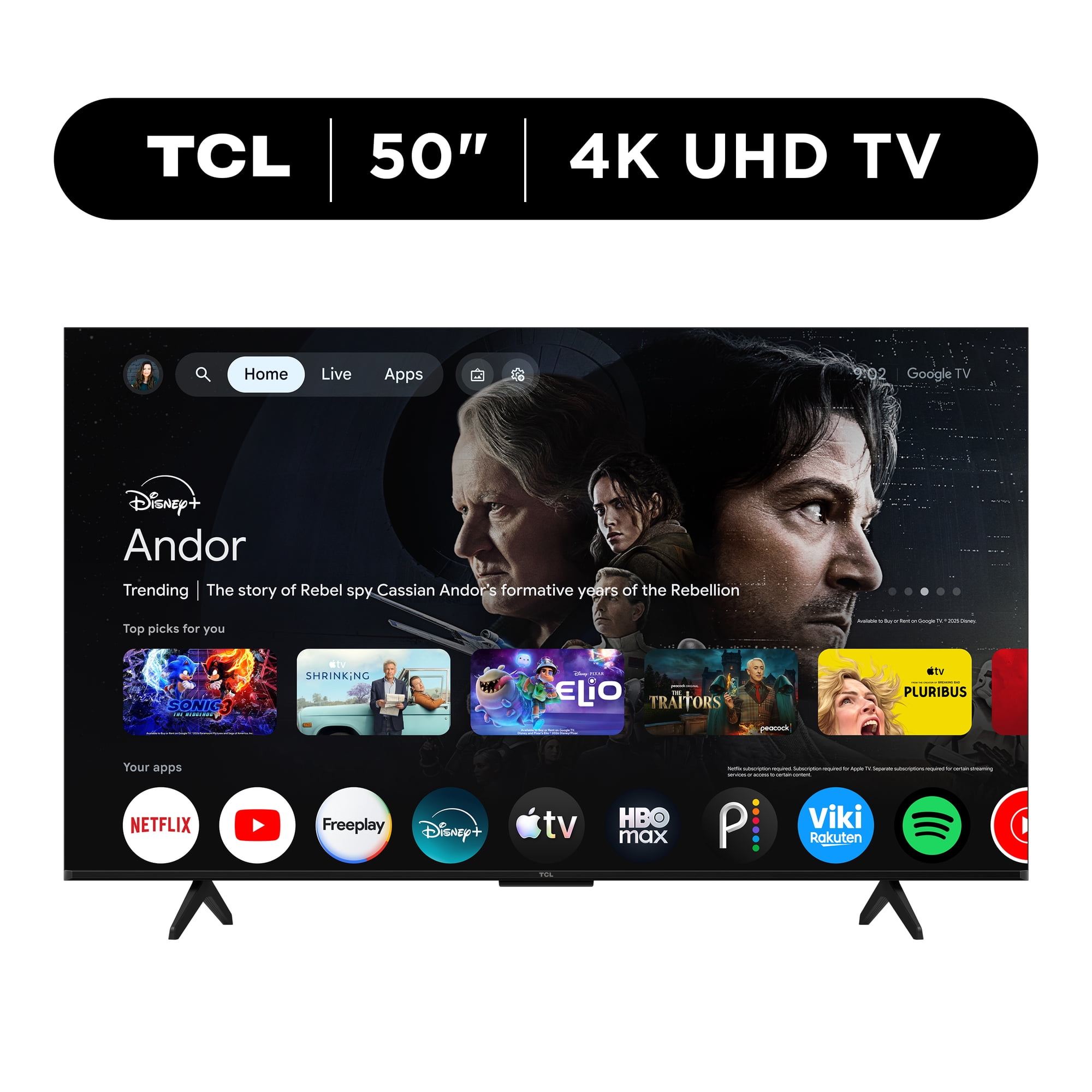 TCL 50" S Class 4K UHD HDR Smart Google TV - 50S571G