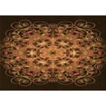 thumbnail image 1 of Ahgly Company Machine Washable Indoor Rectangle Transitional Black Brown Area Rugs, 8' x 10', 1 of 7