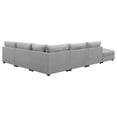 thumbnail image 4 of Cambria 6-piece Upholstered Modular Sectional Sofa Grey, 4 of 13