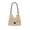 Black, variant on Small Brown Crochet Beach Bag for Women, Boho Open Weave Tote with Shoulder Strap, Summer Hollow Out Knit Purse