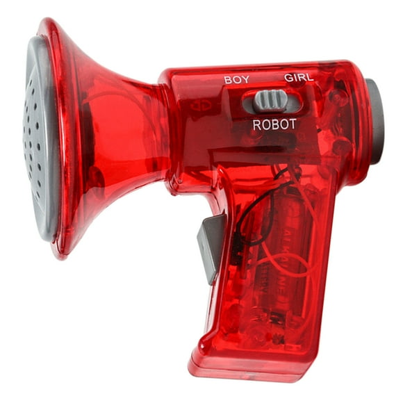 Red Male And Female Voice Changer Speaker Multi Frequency Funny Talkie Electronic Speech Synthesizer With Sound Effects For Kids And Adults