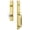 Lifetime Brass, variant on Grandeur Carr F Grip Dummy Handleset with Provence Interior Knob