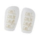 thumbnail image 4 of Mini espinilleras de fútbol ligeras y compactas con almohadillas para las piernas, material de PU. Xs oro blanco, 4 of 9