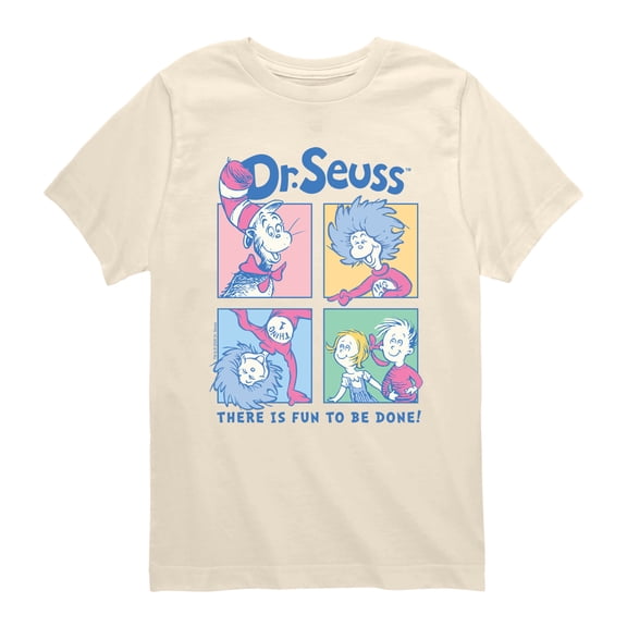 The Cat in the Hat - There is Fun to be Done! - Youth Boys Short Sleeve Graphic T-Shirt