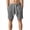 Grey, variant on Heavyweight Knitted Shorts for Men Summer Casual Elastic Waist Jacquard Straight Leg Shorts with Pockets