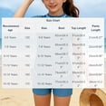 thumbnail image 3 of Ahabrexf Sunscreen Swimsuit for Kids Long Sleeve1Pc Swimsuit Round Neck Solid Blue Polyester, 3 of 8