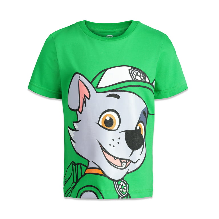 Boys 4 Paw Rocky & Rubble Patrol Pack Chase T-Shirt Graphic Toddler 4T Marshall
