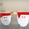 thumbnail image 5 of ​LYINGF​​ Santa-Themed Christmas Chair Covers for Festive Decor - Vibrant Restaurant and Home Party Decorations, Washable Chair Covers for Holiday Gatherings and Dining Room Arrangements, 5 of 9