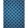 thumbnail image 2 of Nourison Portico Indoor/Outdoor Traditional Trellis Navy 10' x 13' Area Rug, (10' x 14'), 2 of 6