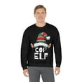 thumbnail image 5 of Cop Elf  Unisex Sweatshirt, S-2XL Christmas Holidays Elves Police Officer, 5 of 9