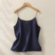 thumbnail image 1 of Puntoco Camisetas sin mangas ajustadas para mujer, blusa informal de verano a la moda, cómoda, holgada, con cuello redondo, sin mangas y de lino, 1 of 5
