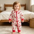 thumbnail image 2 of Gerichy Baby Girl Fall Clothes Goose Floral Print Romper Zipper One Piece Jumpsuit 0 3 6 12 18 Months Cute Newborn Outfits, 2 of 7
