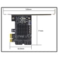 thumbnail image 4 of Adaptador de tarjeta SATA III PCIe de 4 puertos 6Gbps SATA 3.0 a PCI-e 1X con soporte, 4 of 6