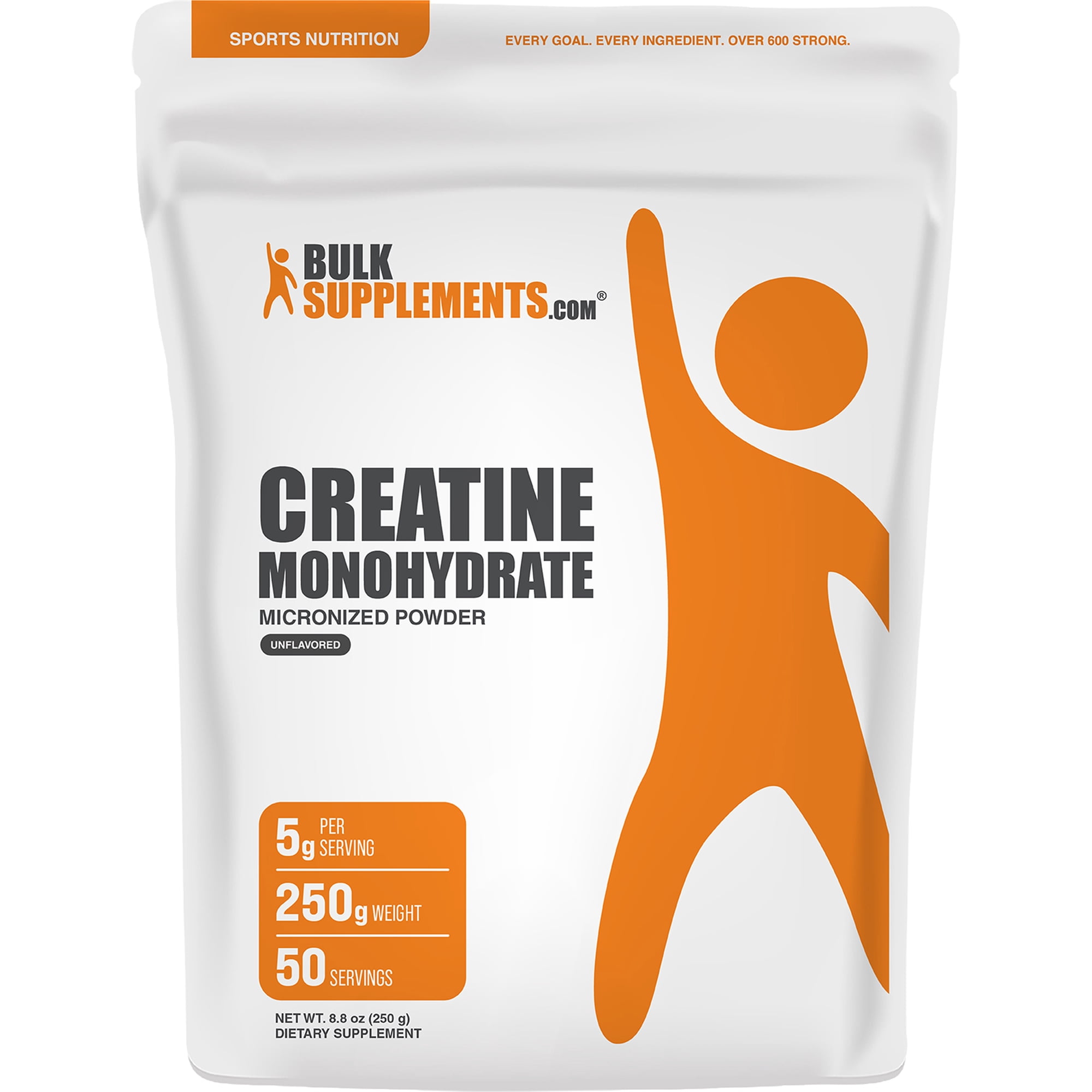 BulkSupplements Creatine Monohydrate Powder - Micronized, Pure Creatine, 250g (8.8 oz)