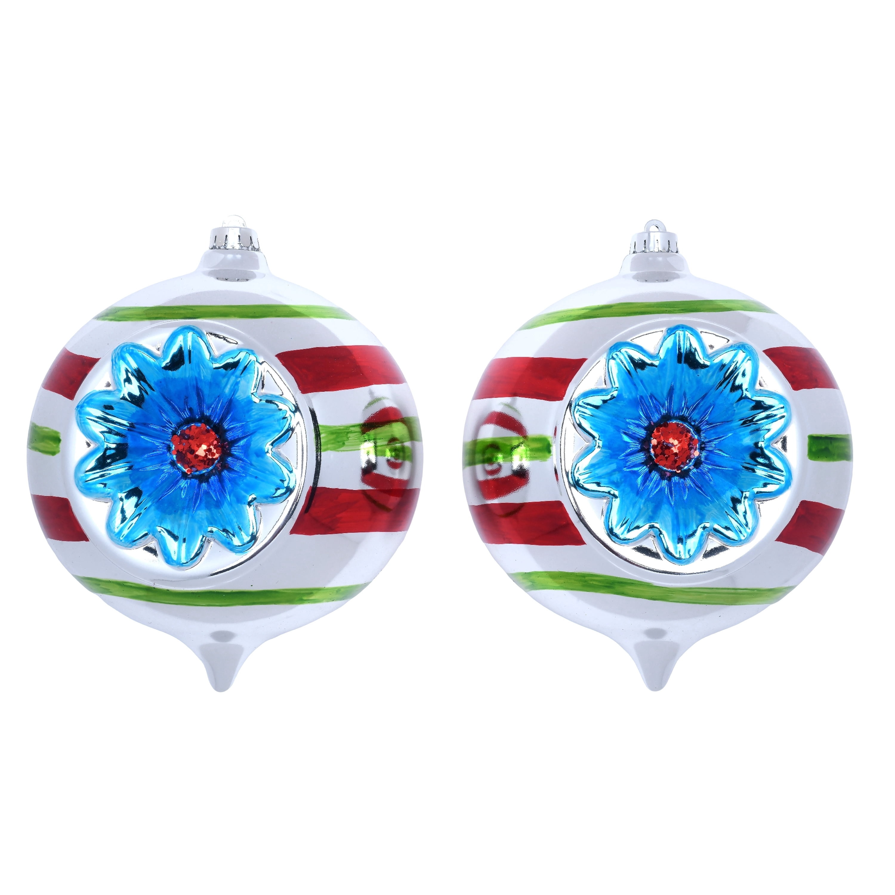 2-Count Multicolor Jumbo Witch Eye Shatterproof Christmas Ornaments, 9.8", by Holiday Time