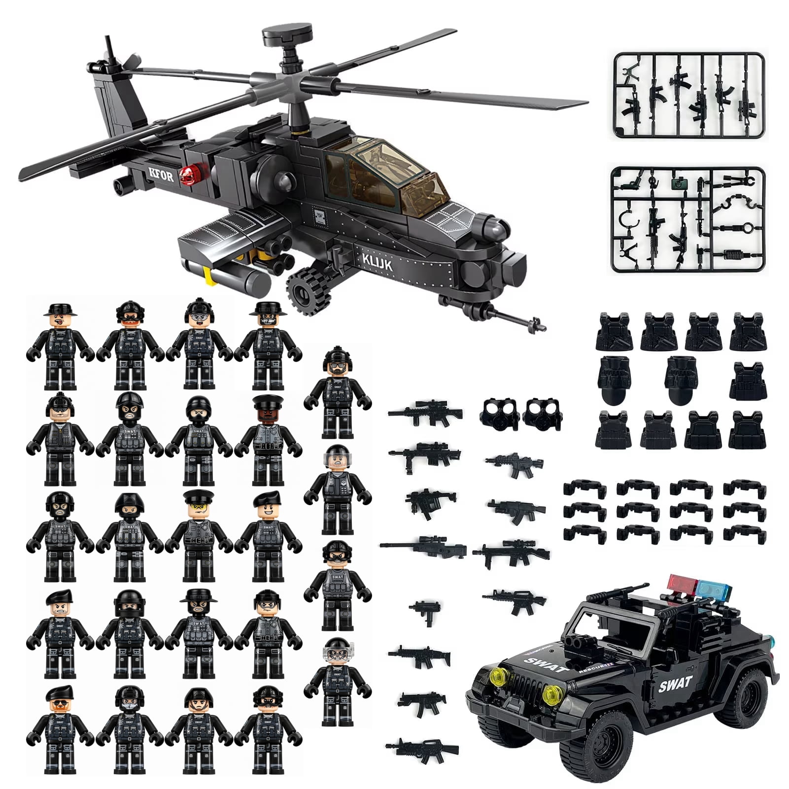 OXFORD SWAT Armored Vehicle Building Block Set, 259 Pieces, Mini
