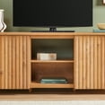 thumbnail image 4 of Scandinavian Reeded TV Stand with Storage for up to 70" TVs, English Oak, 4 of 17