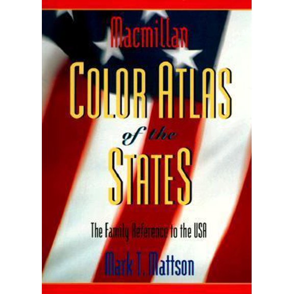 Pre-Owned Macmillan Color Atlas of the States (Paperback) 0028648897 9780028648897