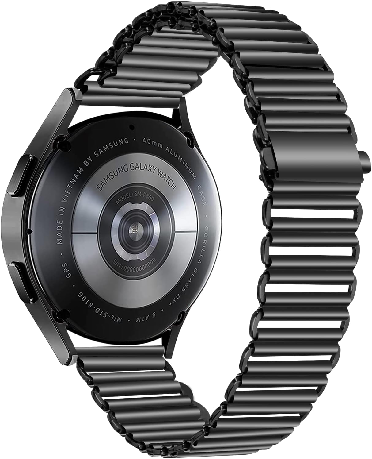 REQO Metal Band Compatible with Amazfit Active 2 Square/1/Bip 3 pro/Bip U pro/Bip S lite/GTS 4 mini/GTS 4 3 2 2e 2mini/GTR 42mm/Pop/Pop pro/Zepp Z Watch, Replacement Wristbands Bracelet  Adjustable