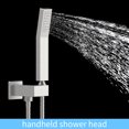 thumbnail image 2 of Kichae Brushed Nickel Wall Mounted Shower Combo，12" Rainfall Shower Head and Handheld Shower with Brass Rough-in Valve, 2 of 7