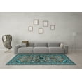 thumbnail image 3 of Ahgly Company Indoor Rectangle Persian Light Blue Traditional Area Rugs, 4' x 6', 3 of 4